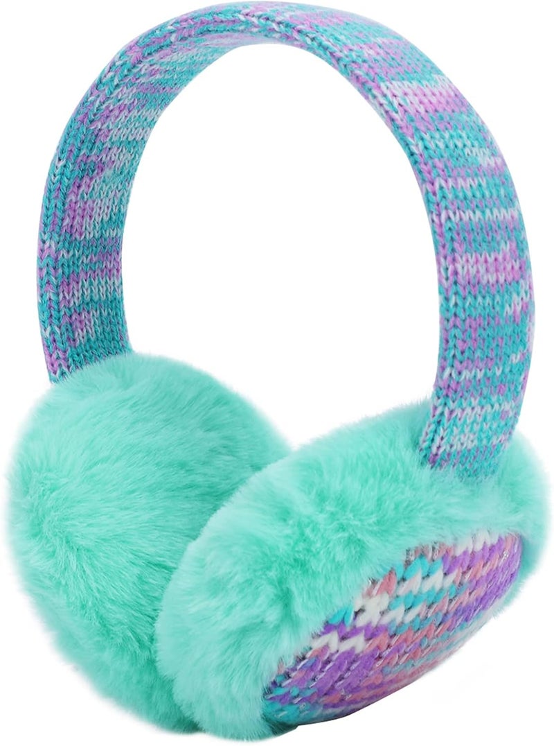Ztl Kids Knit Earmuffs Soft Plush Ear Warmers Winter Outdoor Ear Muffs for Boys Girls - Image 4
